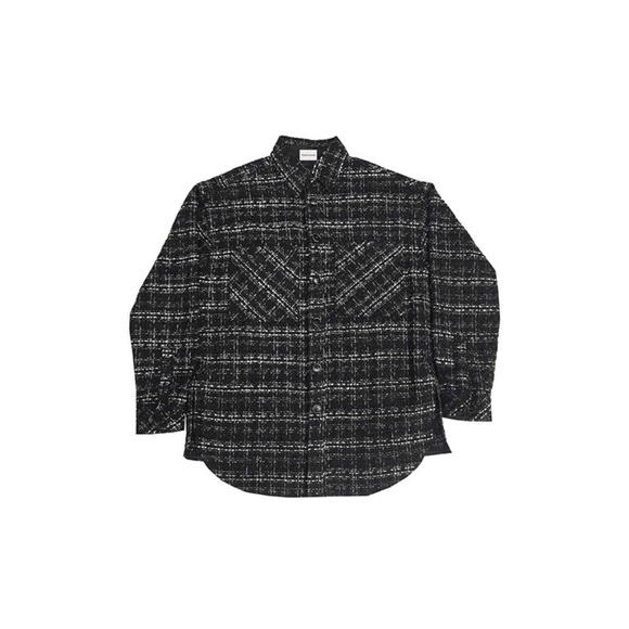 Loose casual plaid shirt with small fragrance - Picture 2 of 6